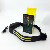 LED Ліхтар налобний BL-W689-LM+2COB (white+red) датчик руху, Ліхтарик на голову із зарядкою. Зображення №11