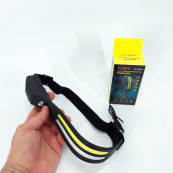 LED Ліхтар налобний BL-W689-LM+2COB (white+red) датчик руху, Ліхтарик на голову із зарядкою. Зображення №12