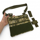 Сумка-кобура пиксель камуфляж, тактическая мужская сумка из ткани кордуры AOR -1. Изображение №38