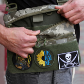 Сумка-кобура пиксель камуфляж, тактическая мужская сумка из ткани кордуры AOR -1. Изображение №41
