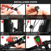 Велофара с компьютером и сигналом AS0808-XPG+2LED(yellow)+2COB(red), выносная кнопка. Изображение №3 Велофара с компьютером и сигналом AS0808-XPG+2LED(yellow)+2COB(red), выносная кнопка. Изображение №3
