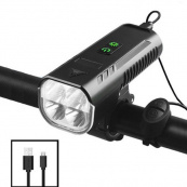 Велофара з сигналом FY-336/2000-4T6 на акумуляторі з функцією повербанку, Велоліхтар з водозахистом із зарядкою. Зображення №5 Велофара з сигналом FY-336/2000-4T6 на акумуляторі з функцією повербанку, Велоліхтар з водозахистом із зарядкою. Зображення №5