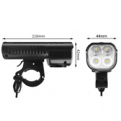 Велофара з сигналом FY-336/2000-4T6 на акумуляторі з функцією повербанку, Велоліхтар з водозахистом із зарядкою. Зображення №7 Велофара з сигналом FY-336/2000-4T6 на акумуляторі з функцією повербанку, Велоліхтар з водозахистом із зарядкою. Зображення №7