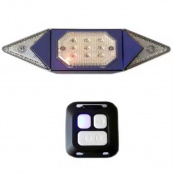 Велоліхтар LY-6700 із зазначенням поворотів (red+yellow+blue), waterproof, Миготливий велоліхтар. Зображення №10