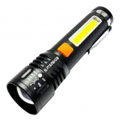 Ліхтар акумуляторний Bailong BL-P716-P50+COB white+red, Портативний світлодіодний ліхтар із зарядкою. Зображення №3 Ліхтар акумуляторний Bailong BL-P716-P50+COB white+red, Портативний світлодіодний ліхтар із зарядкою. Зображення №3