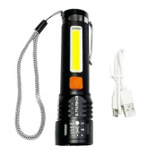 Ліхтар акумуляторний Bailong BL-P716-P50+COB white+red, Портативний світлодіодний ліхтар із зарядкою. Зображення №4 Ліхтар акумуляторний Bailong BL-P716-P50+COB white+red, Портативний світлодіодний ліхтар із зарядкою. Зображення №4