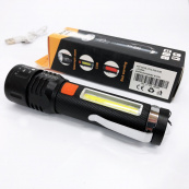 Ліхтар акумуляторний Bailong BL-P716-P50+COB white+red, Портативний світлодіодний ліхтар із зарядкою. Зображення №7 Ліхтар акумуляторний Bailong BL-P716-P50+COB white+red, Портативний світлодіодний ліхтар із зарядкою. Зображення №7