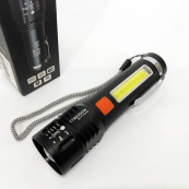 Ліхтар акумуляторний Bailong BL-P716-P50+COB white+red, Портативний світлодіодний ліхтар із зарядкою. Зображення №11 Ліхтар акумуляторний Bailong BL-P716-P50+COB white+red, Портативний світлодіодний ліхтар із зарядкою. Зображення №11