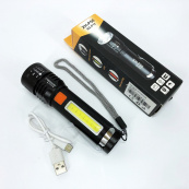 Ліхтар акумуляторний Bailong BL-P716-P50+COB white+red, Портативний світлодіодний ліхтар із зарядкою. Зображення №14 Ліхтар акумуляторний Bailong BL-P716-P50+COB white+red, Портативний світлодіодний ліхтар із зарядкою. Зображення №14