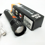 Ліхтар акумуляторний Bailong BL-P716-P50+COB white+red, Портативний світлодіодний ліхтар із зарядкою. Зображення №18 Ліхтар акумуляторний Bailong BL-P716-P50+COB white+red, Портативний світлодіодний ліхтар із зарядкою. Зображення №18