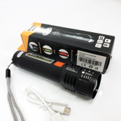 Ліхтар акумуляторний Bailong BL-P716-P50+COB white+red, Портативний світлодіодний ліхтар із зарядкою. Зображення №19 Ліхтар акумуляторний Bailong BL-P716-P50+COB white+red, Портативний світлодіодний ліхтар із зарядкою. Зображення №19