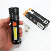 Ліхтар акумуляторний Bailong BL-P716-P50+COB white+red, Портативний світлодіодний ліхтар із зарядкою. Зображення №20 Ліхтар акумуляторний Bailong BL-P716-P50+COB white+red, Портативний світлодіодний ліхтар із зарядкою. Зображення №20