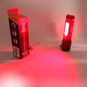 Ліхтар акумуляторний Bailong BL-P716-P50+COB white+red, Портативний світлодіодний ліхтар із зарядкою. Зображення №23 Ліхтар акумуляторний Bailong BL-P716-P50+COB white+red, Портативний світлодіодний ліхтар із зарядкою. Зображення №23