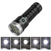 Ліхтарик компактний PLD W5185-8XHP360, Високоякісний ліхтарик, Довговічний світлодіодний ліхтар. Зображення №3