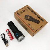 Ліхтарик компактний PLD W5185-8XHP360, Високоякісний ліхтарик, Довговічний світлодіодний ліхтар. Зображення №14