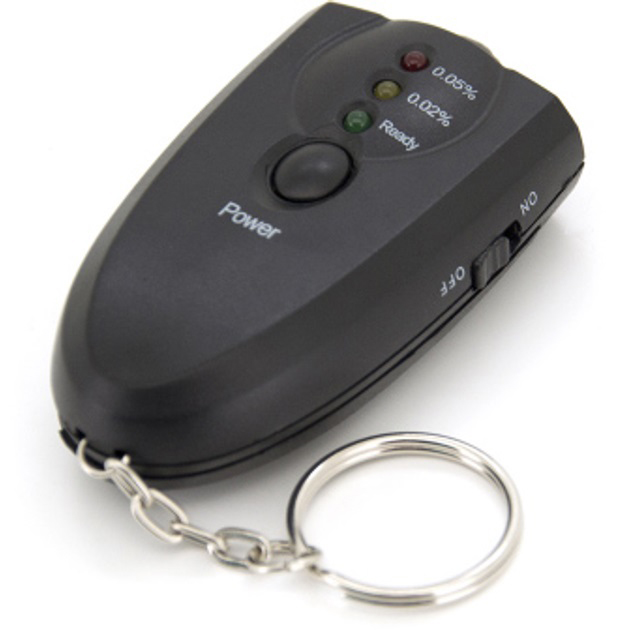 Електронний портативний алкотестер з підсвічуванням 2 x ААА, Компактний портативний алкотестер Електронний портативний алкотестер з підсвічуванням 2 x ААА, Компактний портативний алкотестер