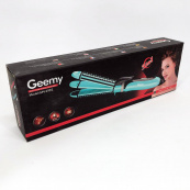 Плойка-праска 3в1 Geemy GM-2922 Плойка для створення об'ємних зачісок, Стайлер для завивки. Колір: блакитний. Зображення №3