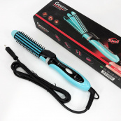 Плойка-праска 3в1 Geemy GM-2922 Плойка для створення об'ємних зачісок, Стайлер для завивки. Колір: блакитний. Зображення №9