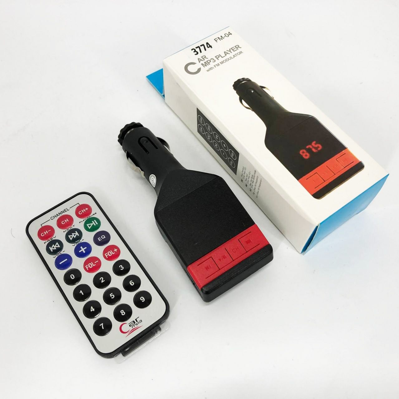 Автомобільний FM-модулятор трансмітер Fm-04, MP3 Player з пультом дистанційного керування Автомобільний FM-модулятор трансмітер Fm-04, MP3 Player з пультом дистанційного керування