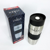 Термокухоль UNIQUE UN-1072 0.38 л, Термос туристичний для напоїв, Фляга для пікніка. Колір: чорний. Зображення №7