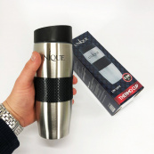 Термокухоль UNIQUE UN-1072 0.38 л, Термос туристичний для напоїв, Фляга для пікніка. Колір: чорний. Зображення №13