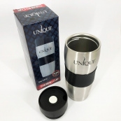 Термокухоль UNIQUE UN-1072 0.38 л, Термос туристичний для напоїв, Фляга для пікніка. Колір: чорний. Зображення №14