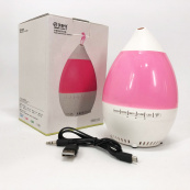 Колонка зволожувач з діодним підсвічуванням JT-315, Настільний зволожувач повітря. Колір: рожевий. Зображення №3