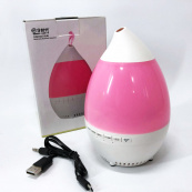 Колонка зволожувач з діодним підсвічуванням JT-315, Настільний зволожувач повітря. Колір: рожевий. Зображення №4