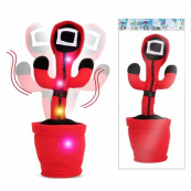 Интерактивная детская игрушка танцующий кактус Игра в кальмара поет танцует светится на аккумуляторе. Изображение №4