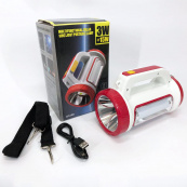 Фонарь кемпинговый с солнечной панелью 5158-LED-COB power bank, кемпинговый фонарь-лампа. Цвет: красный. Изображение №8