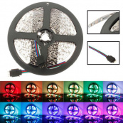 Світлодіодна стрічка SMD 5050 RGB LED 2 м IP65 з пультом та блоком живлення USB, 2м, Стрічка світлодіодна 5050. Зображення №5