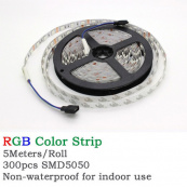 Світлодіодна стрічка SMD 5050 RGB LED 2 м IP65 з пультом та блоком живлення USB, 2м, Стрічка світлодіодна 5050. Зображення №15