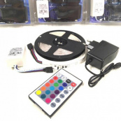 Світлодіодна стрічка SMD 5050 RGB LED 2 м IP65 з пультом та блоком живлення USB, 2м, Стрічка світлодіодна 5050. Зображення №18