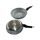 Сковорода Unique UN-5103-22 з антипригарним покриттям 22см Сірий граніт. Зображення №2