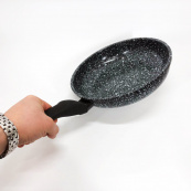 Сковорода Unique UN-5103-22 з антипригарним покриттям 22см Сірий граніт. Зображення №3