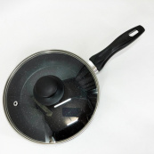 Сковорода з кришкою та антипригарним покриттям UNIQUE UN-5162 20 см, Сковорода фірмова для приготування. Зображення №7