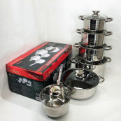 Набор посуды UNIQUE UN-5036 из нержавеющей стали с толстым 5-ти слойным дном.. Зображення №5