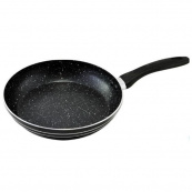 Сковорода UNIQUE UN-5151 антипригарне гранітне покриття 18 см темний мармур. Зображення №4