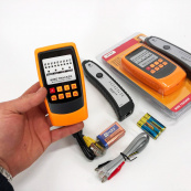 Кабельний LAN тестер трассоискатель Веnеtесh GМ 6О с разъемами RJ-11 и RJ-45 искатель проводов индикатор проводки. Изображение №13