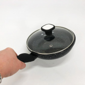 Сковорода UNIQUE UN-5143 20 см. з кришкою з антипригарним гранітним покриттям, для всіх видів плит. Зображення №8