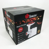 М'ясорубка електрична Domotec R3391 2000W, Потужна компактна м'ясорубка для дому, М'ясорубка 3 в 1. Зображення №4