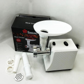 М'ясорубка електрична Domotec R3391 2000W, Потужна компактна м'ясорубка для дому, М'ясорубка 3 в 1. Зображення №7