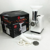 М'ясорубка електрична Domotec R3391 2000W, Потужна компактна м'ясорубка для дому, М'ясорубка 3 в 1. Зображення №8