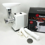 М'ясорубка електрична Domotec R3391 2000W, Потужна компактна м'ясорубка для дому, М'ясорубка 3 в 1. Зображення №9