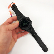 Годинник наручний чоловічий SKMEI 1290BK з компасом, наручний годинник для військових. Колір: чорний. Зображення №12