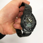 Годинник наручний чоловічий SKMEI 1370BKWT, годинник для військовослужбовців, фірмовий спортивний годинник. Зображення №11 Годинник наручний чоловічий SKMEI 1370BKWT, годинник для військовослужбовців, фірмовий спортивний годинник. Зображення №11