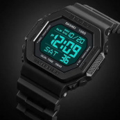 Годинник наручний чоловічий SKMEI 1988BK, чоловічий армійський водостійкий тактичний годинник, для військовослужбовців. Зображення №3