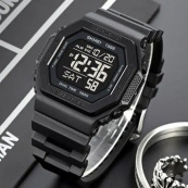 Годинник наручний чоловічий SKMEI 1988BK, чоловічий армійський водостійкий тактичний годинник, для військовослужбовців. Зображення №5