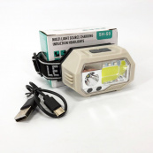 Ліхтар налобний SH-S9-XPE+COB+3SMD(red), ліхтарик налобний з usb зарядкою, ліхтар на голову для бігу. Зображення №2 Ліхтар налобний SH-S9-XPE+COB+3SMD(red), ліхтарик налобний з usb зарядкою, ліхтар на голову для бігу. Зображення №2