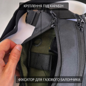 Сумка тактична чорна для скритого носіння з кобурою, чоловічий месенджер з кордури. Зображення №46 Сумка тактична чорна для скритого носіння з кобурою, чоловічий месенджер з кордури. Зображення №46